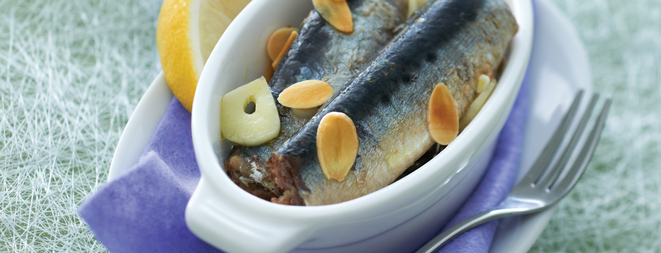 Sardines Almond Baked